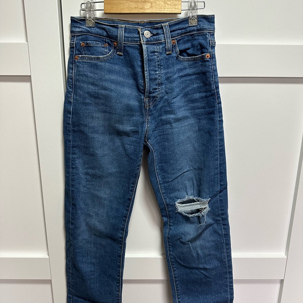 Levi's Women Wedgie High Rise Straight Jeans